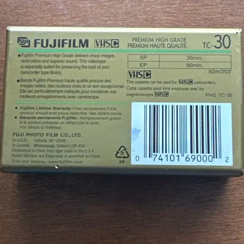 Fujifilm TC 30 Pro‎ VHS-C EP 90 minute
